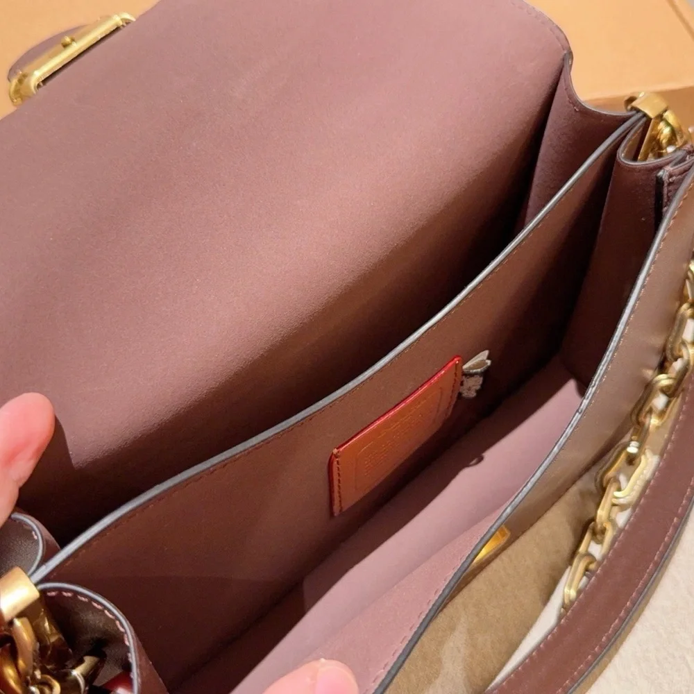 COACH Tabby Shoulder Bag with Chain Strap - Picture 7 of 7